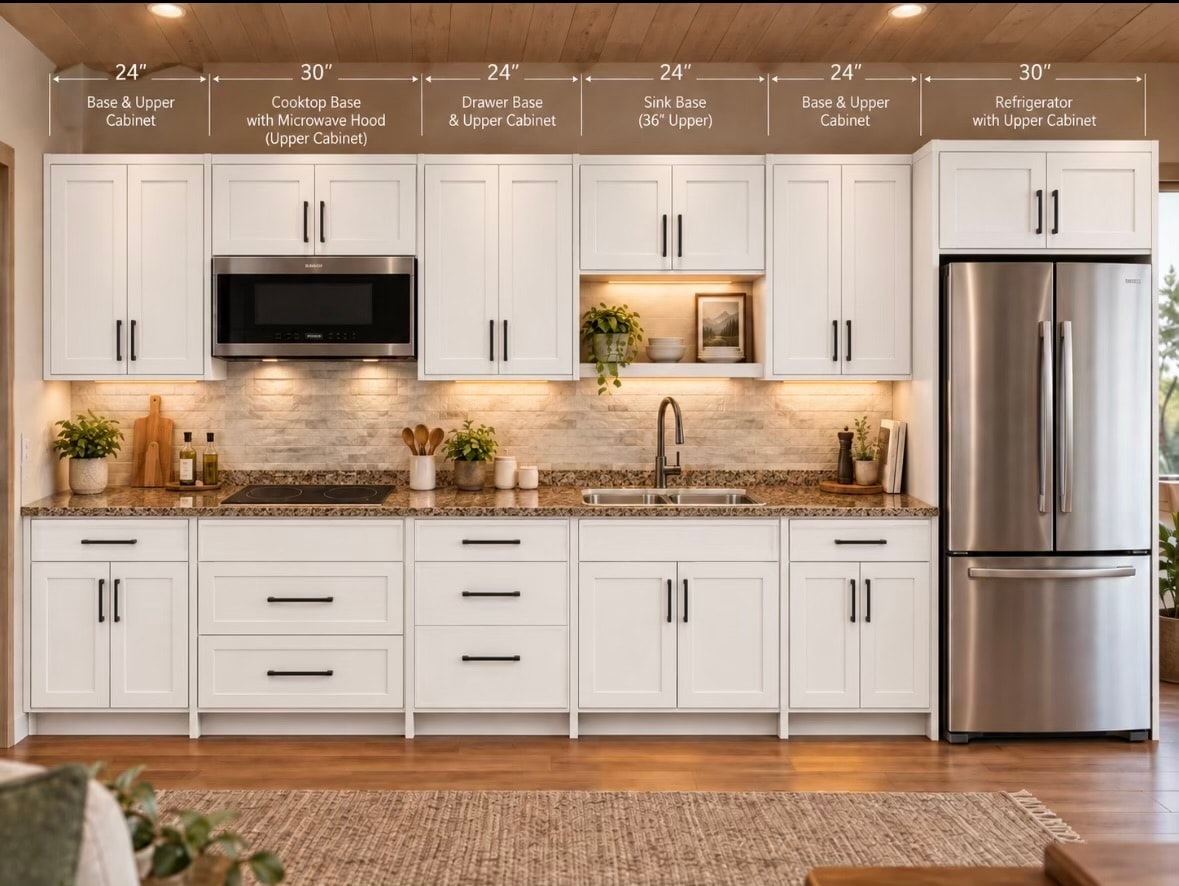 White Shaker kitchen finish